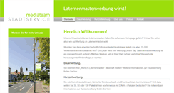 Desktop Screenshot of laternenmastenwerbung.de