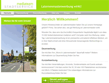 Tablet Screenshot of laternenmastenwerbung.de